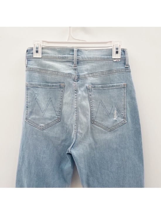 Mother High Waisted Rider Ankle Fray Jeans in Island Afterhours 29 - Picture 7 of 8